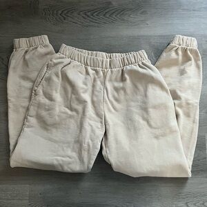 Brandy Melville Cream Joggers